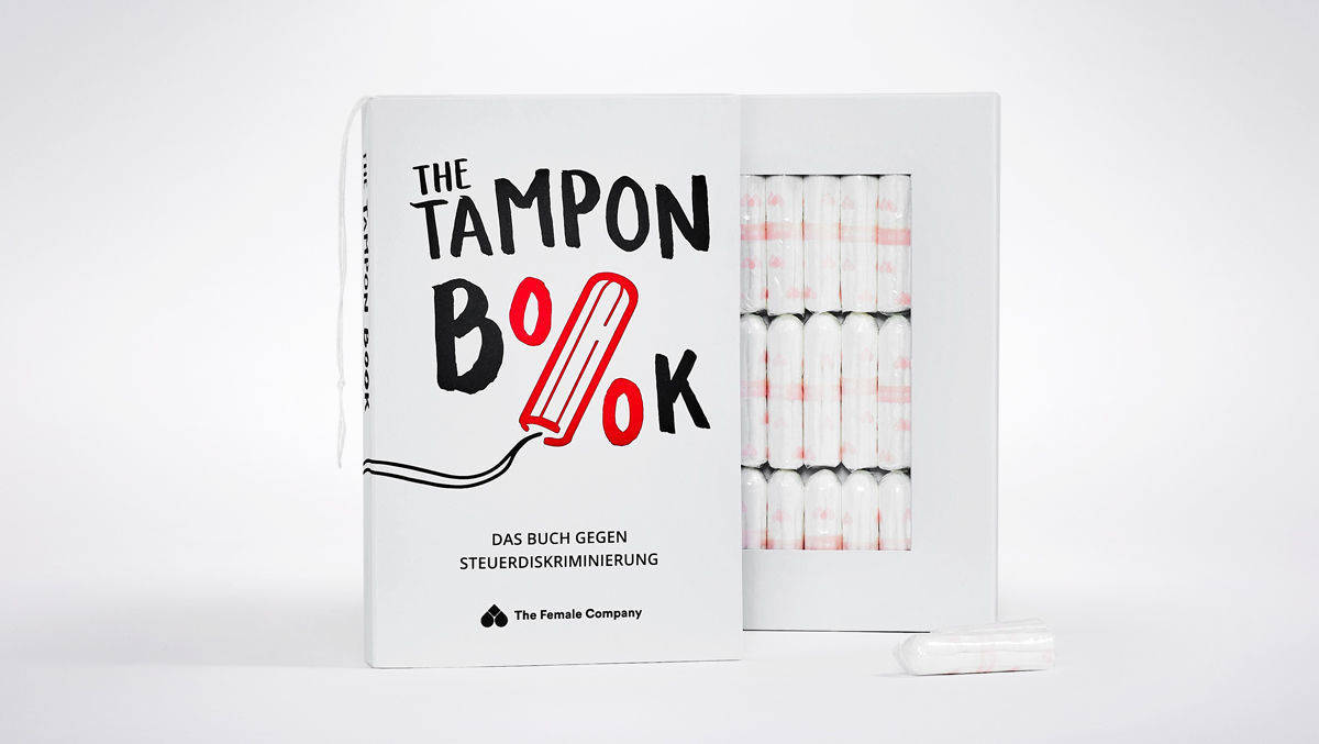 So sieht das Tampon-Buch innen aus.
