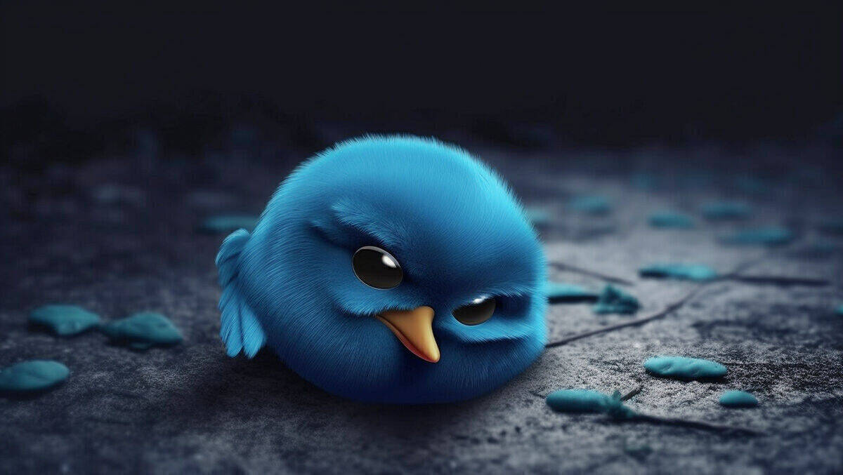 Der Twitter-X-Vogel flattert in die Krise.