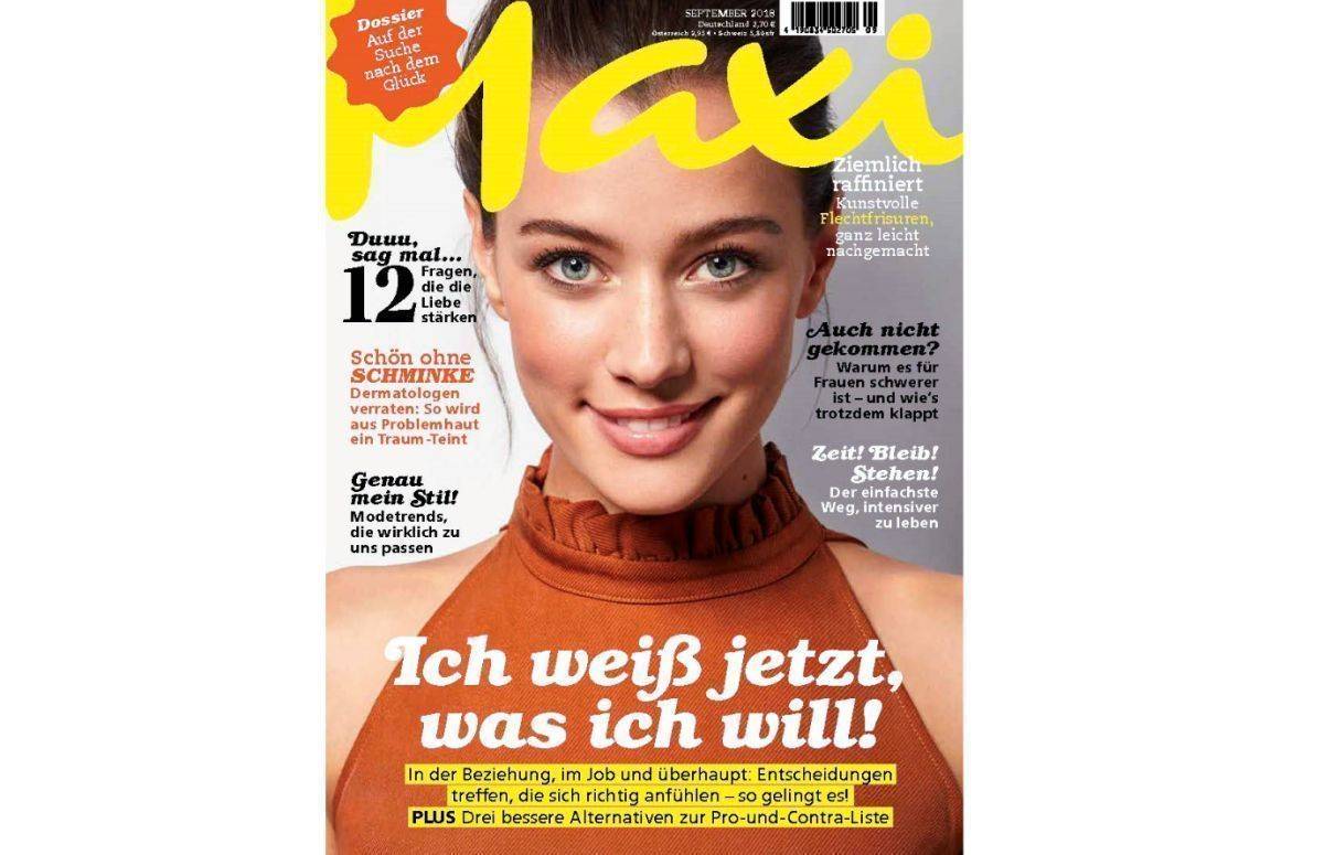 Bald wieder da: das Frauenmagazin Maxi.