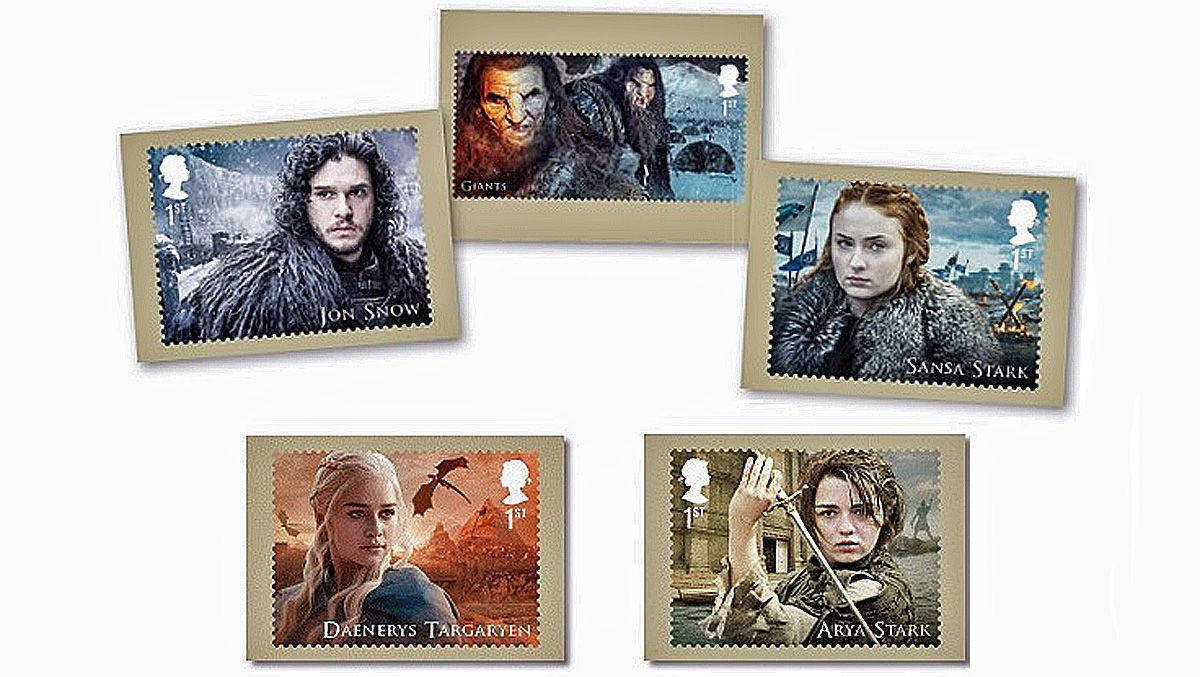 Die "Game of Thrones"-Briefkartenedition der Royal Mail - für mehr Format bei der Sonderedition.
