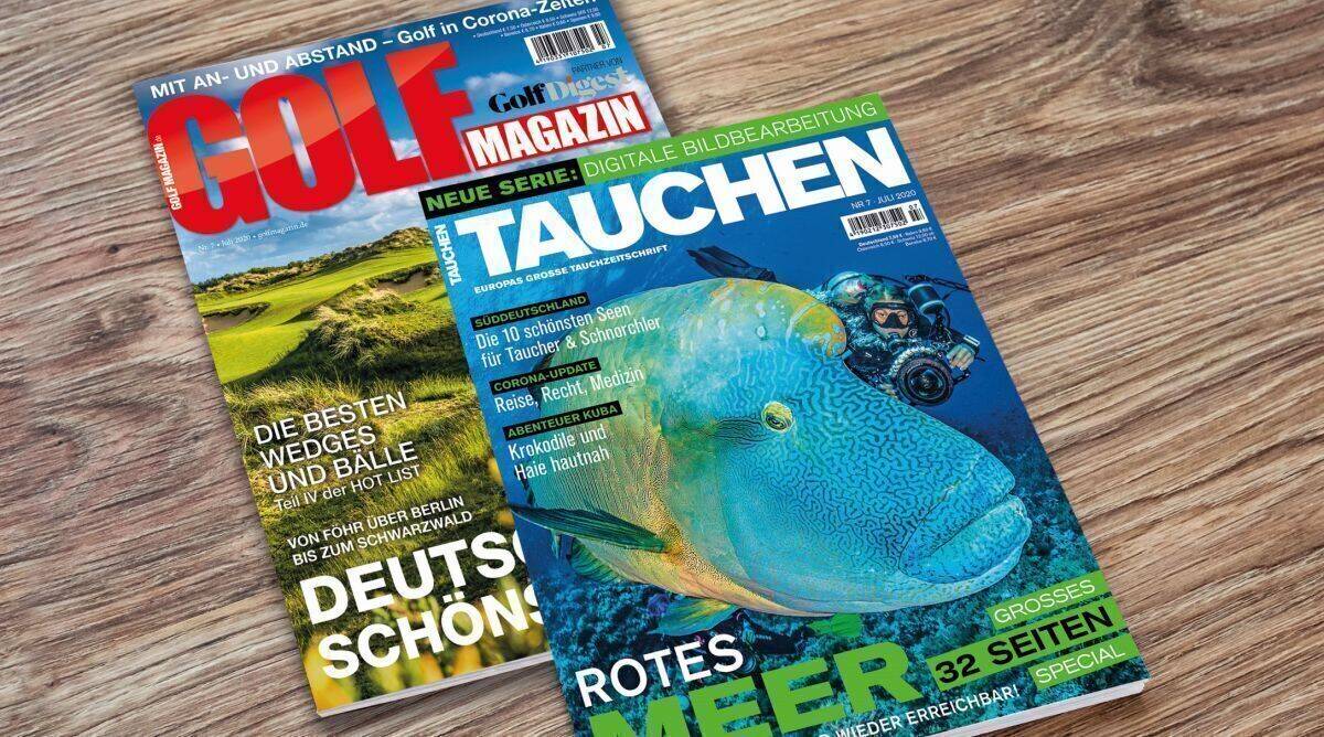 Mit im Joint Venture: Golf Magazin und Tauchen.